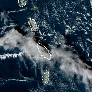 météo tropicale : Image satellite .
