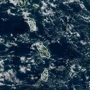 météo tropicale : Image satellite .