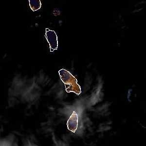 météo tropicale : Image satellite .