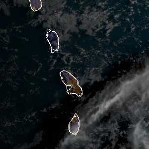 météo tropicale : Image satellite .