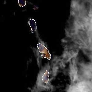 météo tropicale : Image satellite .