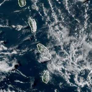météo tropicale : Image satellite .