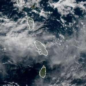 météo tropicale : Image satellite .