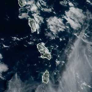 météo tropicale : Image satellite .