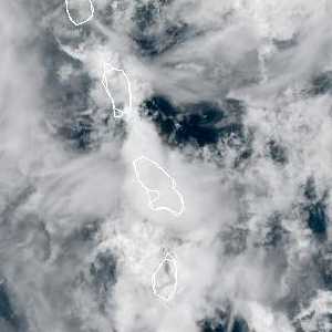météo tropicale : Image satellite .