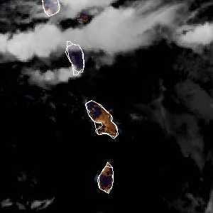 météo tropicale : Image satellite .