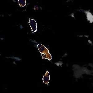 tropical weather: Satellite image.