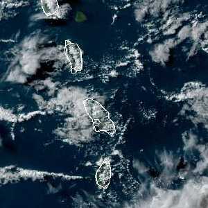 météo tropicale : Image satellite .