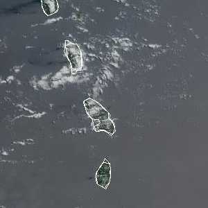 météo tropicale : Image satellite .