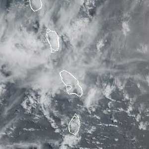 météo tropicale : Image satellite .