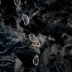 météo tropicale : Image satellite .