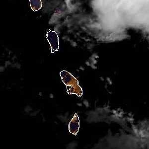 météo tropicale : Image satellite .