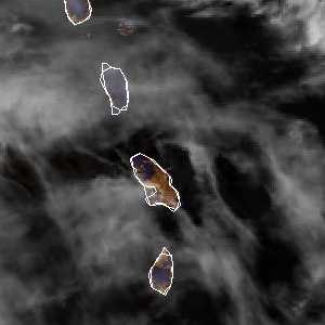 météo tropicale : Image satellite .