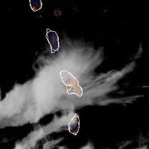 météo tropicale : Image satellite .