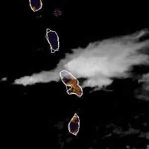 météo tropicale : Image satellite .