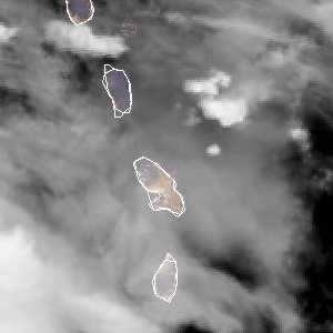 météo tropicale : Image satellite .