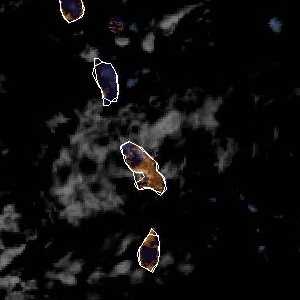 météo tropicale : Image satellite .