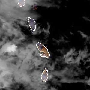météo tropicale : Image satellite .