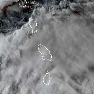 météo tropicale : Image satellite .
