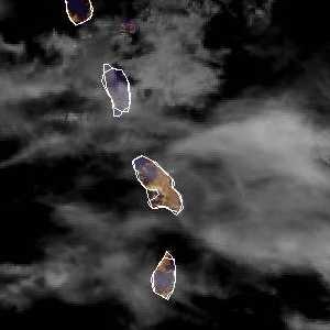 météo tropicale : Image satellite .