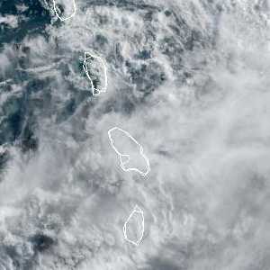 météo tropicale : Image satellite .