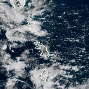 météo tropicale : Image satellite .