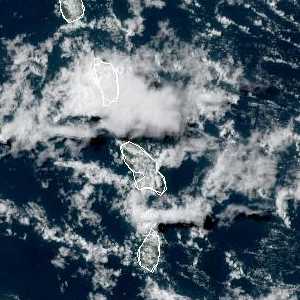 météo tropicale : Image satellite .