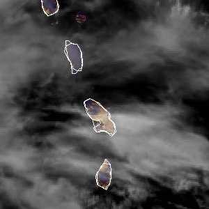 météo tropicale : Image satellite .