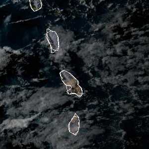 météo tropicale : Image satellite .