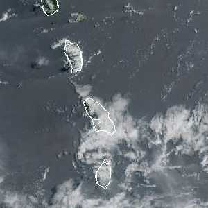 météo tropicale : Image satellite .