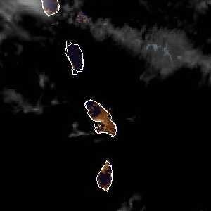 météo tropicale : Image satellite .