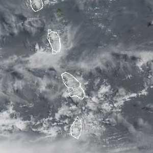 météo tropicale : Image satellite .