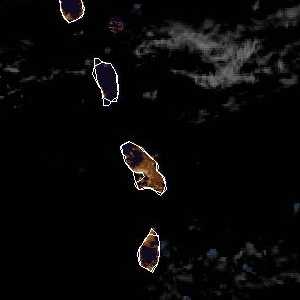 météo tropicale : Image satellite .