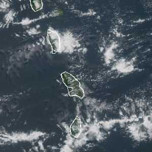 météo tropicale : Image satellite .