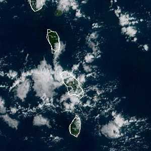météo tropicale : Image satellite .