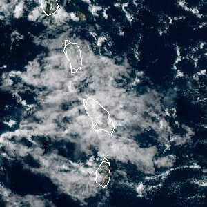 météo tropicale : Image satellite .