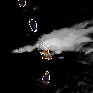 météo tropicale : Image satellite .