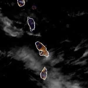 météo tropicale : Image satellite .
