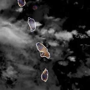météo tropicale : Image satellite .