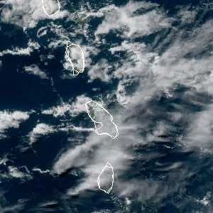 météo tropicale : Image satellite .
