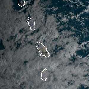 météo tropicale : Image satellite .