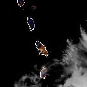 météo tropicale : Image satellite .