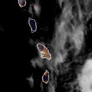 météo tropicale : Image satellite .