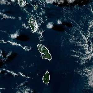 météo tropicale : Image satellite .