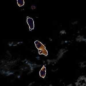 météo tropicale : Image satellite .