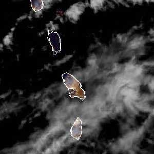 météo tropicale : Image satellite .
