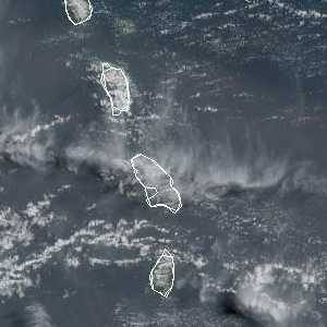 météo tropicale : Image satellite .