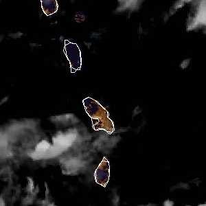 météo tropicale : Image satellite .