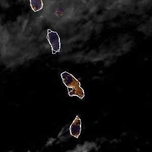 météo tropicale : Image satellite .
