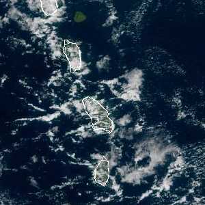 météo tropicale : Image satellite .